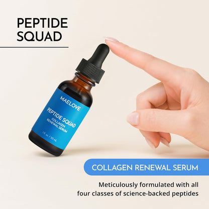 MAELOVE Peptide Squad Collagen Renewal Serum, 1 fl oz
